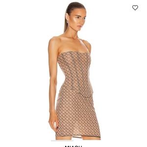 MIAOU Peri Corset in nude monogram